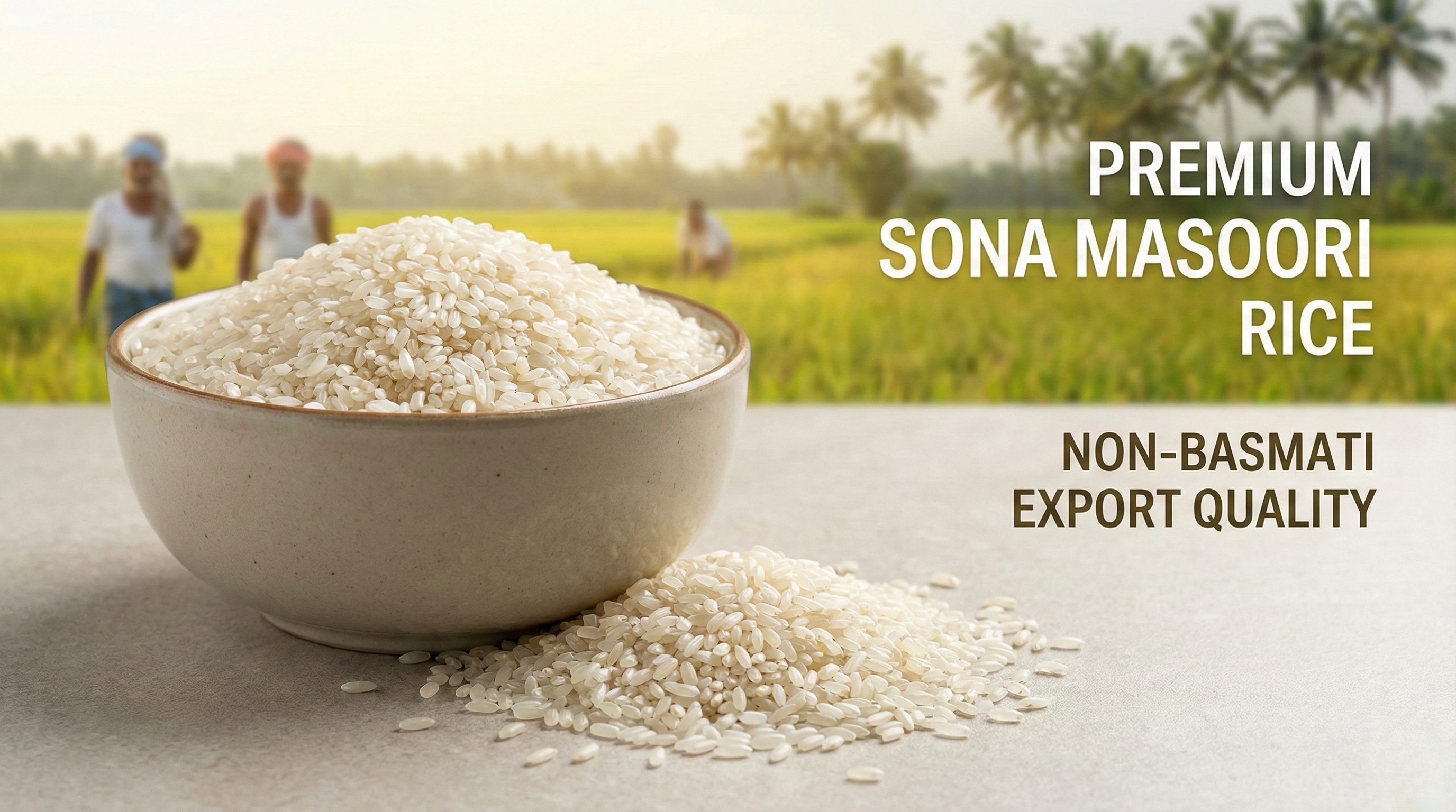 Sona Masoori: The Premium Non-Basmati Rice for Bulk Export